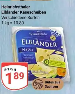 Globus Heinrichsthaler elbländer käsescheiben Angebot