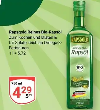 Globus Rapsgold reines bio-rapsöl Angebot