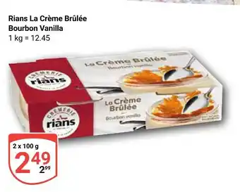 Globus Rians la crème brûlée bourbon vanilla Angebot