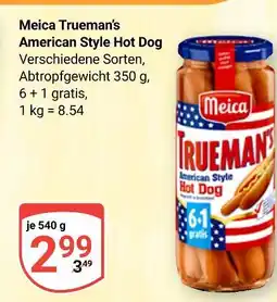 Globus Meica trueman's american style hot dog Angebot