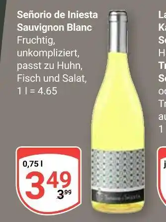 Globus Señorio de iniesta sauvignon blanc Angebot