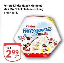 Globus Ferrero kinder happy moments mini mix Angebot