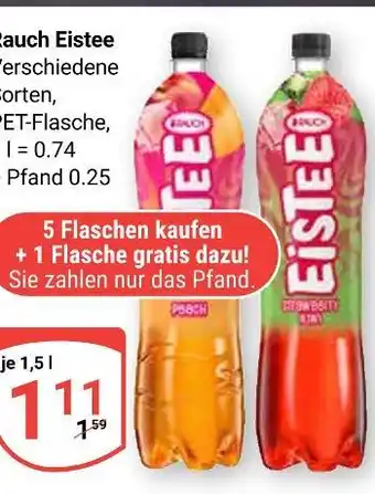 Globus Rauch eistee pfirsich Angebot