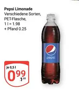 Globus Pepsi limonade Angebot