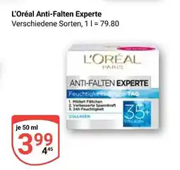 Globus L'oréal anti-falten experte Angebot