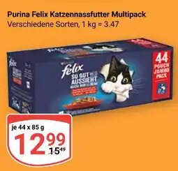 Globus Purina felix katzennassfutter multipack Angebot