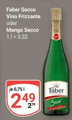 Globus Faber secco vino frizzante Angebot