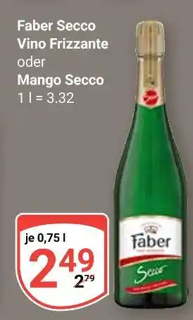 Globus Faber secco vino frizzante Angebot