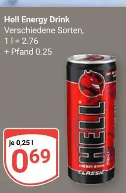 Globus Hell energy drink Angebot