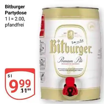 Globus Bitburger party dose Angebot