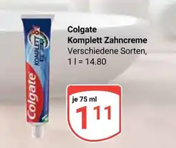 Globus Colgate komplett zahncreme Angebot