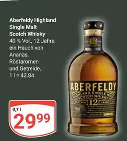 Globus Aberfeldy highland single malt scotch whisky Angebot