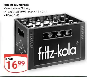 Globus Fritz-kola limonade Angebot