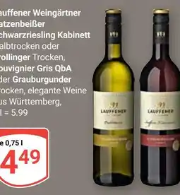 Globus Lauffener katzenbeißer schwarzriesling kabinett halbtrocken Angebot