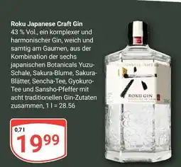 Globus Roku japanese craft gin Angebot