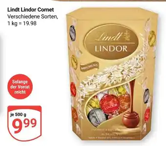 Globus Lindt lindor cornet Angebot