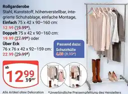 Globus Rollgarderobe einfach Angebot