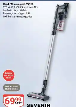 Globus Severin hand-/akkusauger hv7966 Angebot