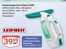 Globus Leifheit fenstersauger dry & clean 51000 Angebot