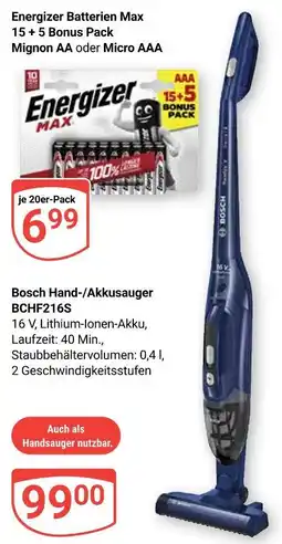 Globus Energizer batterien max mignon aa Angebot