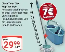 Globus Leifheit clean twist disc mop-set ergo Angebot