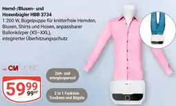 Globus Clatronic hemd-/blusen- und hosenbügler hbb 3734 Angebot