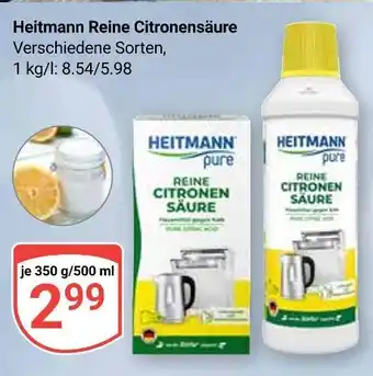 Globus Heitmann reine citronensäure Angebot