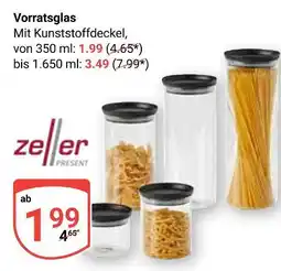 Globus Zeller present vorratsglas Angebot