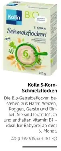 dm drogerie Kölln 5-Korn Schmelzflocken Angebot