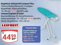 Globus Leifheit bügeltisch airboard m compact plus Angebot