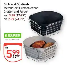 Globus Kesper brot- und obstkorb Angebot