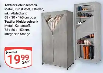 Globus Textiler schuhschrank Angebot