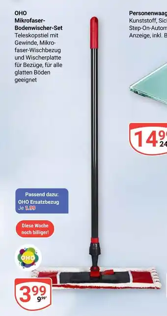 Globus Oho mikrofaser-bodenwischer-set Angebot