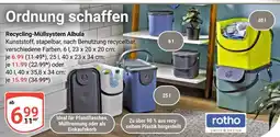 Globus Rotho recycling-müllsystem albula 6 l Angebot