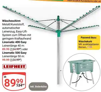 Globus Leifheit linomatic 400 easy Angebot