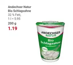 Globus Andechser natur bio schlagsahne Angebot