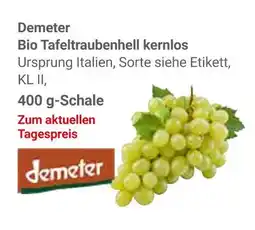 Globus Demeter bio tafeltraubenhell kernlos Angebot