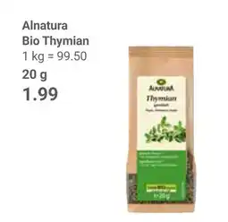 Globus Alnatura bio thymian Angebot