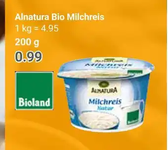 Globus Alnatura bio milchreis Angebot
