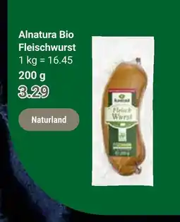 Globus Alnatura bio fleischwurst Angebot
