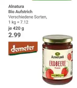 Globus Alnatura bio aufstrich Angebot