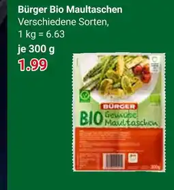 Globus Bürger bio maultaschen Angebot