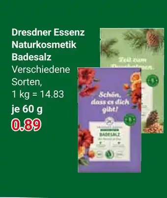 Globus Dresdner essenz naturkosmetik badesalz Angebot