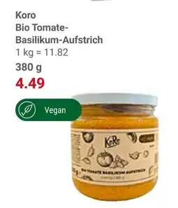 Globus Koro bio tomate-basilikum-aufstrich Angebot