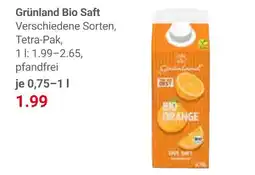 Globus Grünland bio saft Angebot