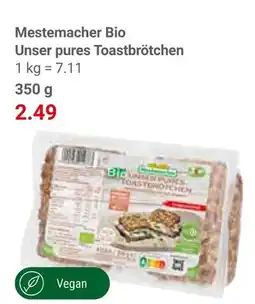 Globus Mestemacher bio unser pures toastbrötchen Angebot