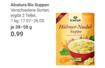 Globus Alnatura bio suppen Angebot