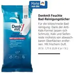 dm drogerie Denkmit Feuchte Bad-Reinigungstücher Angebot