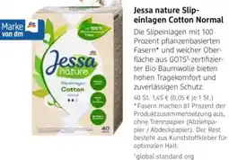 dm drogerie Jessa nature Slipeinlagen Cotton Normal Angebot