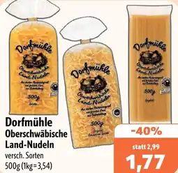 Aktiv Irma Dorfmühle Oberschwäbische Land-Nudeln Angebot